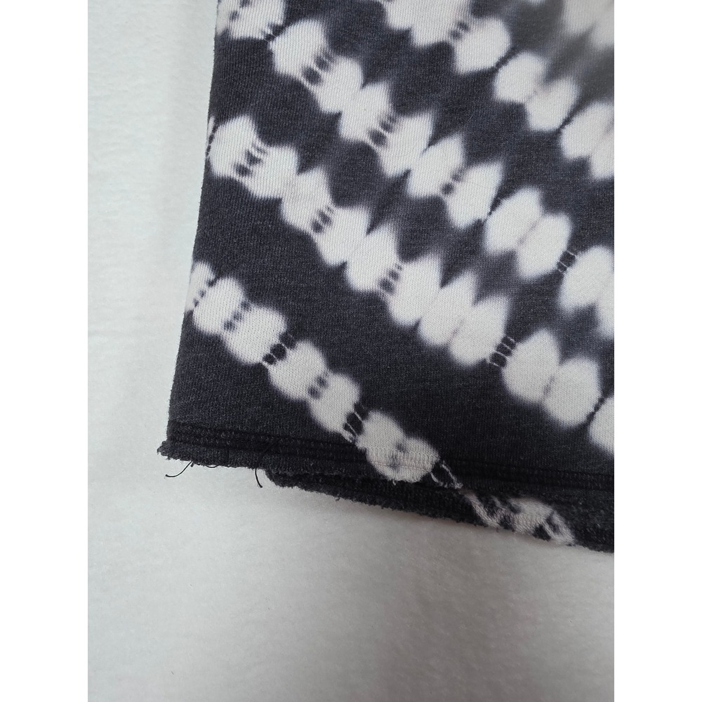 Aeropostale Tie Dye Baggy Fleece Bermuda Sweat Shorts Women's XL Black White - Picture 2 of 8